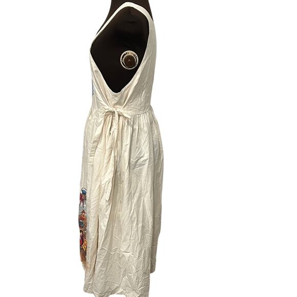 Vintage Apron Dress Schoolroom Class Teacher Greta Hand painted Size Large? - Picture 9 of 13